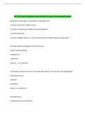 BSC 215 Exam 3 Questions with Verified Answers
