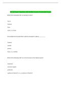 BSC 215 Exam 4 Questions with Verified Answers