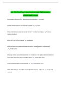 BSC 215 Final Exam Questions with Verified Answers