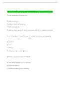 BSC 215 Unit 3 Questions with Verified Answers