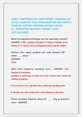 CAMRT &sol;CAMRT-MRI EXAM &vert;&vert; MOST RECENT  EXAM 2026-2027  ACTUAL COMPLETE  REAL EXAM QUESTIONS AND CORRECT  ANSWERS &lpar;VERIFIED  ANSWERS&rpar; ALREADY GRADED                         A&plus; &vert; GUARANTEED SUCCESS&excl;&excl; &vert; NEWEST  EXAM &vert;                            JUST RELEASED&excl;