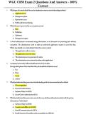 WGU C838 Exam 2 Questions And Answers - 100&percnt; Correct