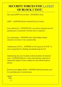 SECURITY FORCES END  OF BLOCK 2 TEST  QUESTIONS AND ANSWERS 2026