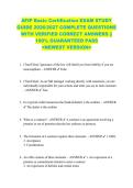 AFIP Basic Certification EXAM STUDY  GUIDE 2026&sol;2027 COMPLETE QUESTIONS  WITH VERIFIED CORRECT ANSWERS &vert;&vert;  100&percnt; GUARANTEED PASS  <NEWEST VERSION> 