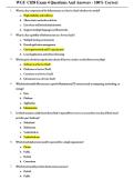 WGU C838 Exam 4 Questions And Answers - 100&percnt; Correct