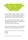 NURS 346 EXAM 1 STUDY GUIDE  2026&sol;2027 COMPLETE QUESTIONS WITH  VERIFIED CORRECT ANSWERS &vert;&vert;  100&percnt; GUARANTEED PASS  <NEWEST VERSION> 