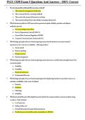 WGU C838 Exam 5 Questions And Answers - 100&percnt; Correct