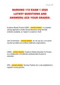 NURSING 110 EXAM 1 2026  LATEST QUESTIONS AND  ANSWERS&vert; ACE YOUR GRADES&period;
