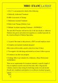 MRO  EXAM QUESTIONS AND ANSWERS 2026