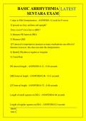 BASIC ARRHYTHMIA  SENTARA EXAM QUESTIONS AND ANSWERS 2026