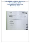 ATI PN Medical Surgical &lpar;Med-Surg&rpar; Proctored Exam 2026 Comprehensive Version &vert; 100 Screenshot Quest