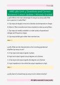 AMS 380 Unit 3 Questions and Correct  Answers&sol; Latest Update &sol; Already Graded 