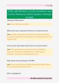 CANC 380 Module 3 &lpar;2026&rpar; Questions and  Correct Answers&sol; Latest Update &sol; Already  Graded 