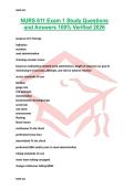 NURS 611 Exam 1 Study Questions and Answers 100&percnt; Verified 2026