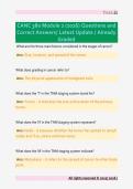 CANC 380 Module 2 &lpar;2026&rpar; Questions and  Correct Answers&sol; Latest Update &sol; Already  Graded 