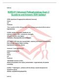 NURS 611 Advanced Pathophysiology Exam 2 Questions and Answers 2026 Updated