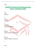 NURS 611 Advanced Pathophysiology Exam 1 Graded A&plus; 2026