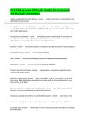 NU 136 exam 5 Final study Guide and All Actual Answers 