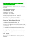Nu136 Galen Final exam 1 Questions and Correct Answers&period;