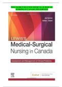 TEST BANK FOR LEWIS MEDICAL-SURGICAL  NURSING IN CANADA 5TH EDITION