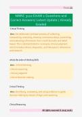 NMNC 3110 EXAM 2 Questions and  Correct Answers&sol; Latest Update &sol; Already  Graded