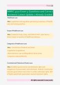 NMNC 3110 Exam 3 Questions and Correct  Answers&sol; Latest Update &sol; Already Graded