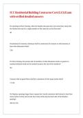 ICC Residential Building Contractor Cert &lpar;G13&rpar; Exam with verified detailed answers