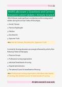 NURS 380 exam 1 Questions and Correct  Answers&sol; Latest Update &sol; Already Graded