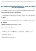 MBH - Bipolar Disorder Questions and Answers &lpar;100 &percnt;Score&rpar; Latest Updated  2026 &vert; With Expert Solutions