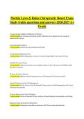 Florida Chiropractic Laws & Rules &ndash; Board Exam Study Guide Questions & Answers &vert;Florida Laws & Rules Chiropractic Board Exam 2026&ndash;2027 &vert; Chiropractic Law & Rules Study Guide &vert; Comprehensive