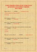 CAISS CERTIFICATION STUDY GUIDE EXAM  QUESTIONS AND EXPERT VERIFIED  SOLUTIONS