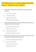 HESI 799 RN Exit Exam &ndash; Practice Questions & Verified  Answers &vert; 2026 Exam Prep &vert; Graded A&plus;