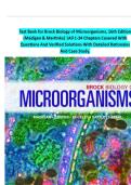 Test Bank for Brock Biology of Microorganisms&comma; 16th Edition &lpar;Madigan & Martinko&rpar; &vert;All 1-34 Chapters Covered With Questions And Verified Solutions With Detailed Rationales And Case Study