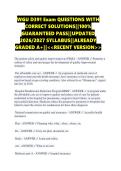 WGU D391 Exam QUESTIONS WITH CORRECT SOLUTIONS&vert;&vert;100&percnt; GUARANTEED PASS&vert;&vert;UPDATED 2026&sol;2027 SYLLABUS&vert;&vert;ALREADY GRADED A&plus;&vert;&vert;<<RECENT VERSION>>