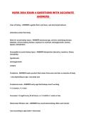 NURS 3664 EXAM 4 QUESTIONS WITH ACCURATE ANSWERS 