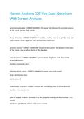 Human Anatomy 100 Viva Exam Questions With Correct Answers&period;