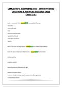USMLE STEP 1 &lpar;COMPLETE&rpar;2026-EXPERT VERIFIED QUESTIONS & ANSWERS-2025&sol;2026 CYCLE UPDATE&excl;&excl;&excl;&excl;&excl;