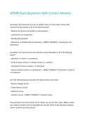 AFSRB Exam Questions With Correct Answers