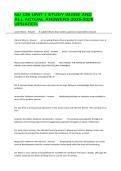 NU 136 UNIT 1 STUDY GUIDE AND ALL ACTUAL ANSWERS 2025-2026 UPDATED&period;