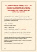 CCA EXAM PREPARATION DOMAINS 1&comma; 2&comma; 3&comma; 4&comma; 5&comma; & 6  PRACTICE TEST NEWEST 2026 WITH COMPLETE  QUESTIONS AND CORRECT DETAILED ANSWERS  &lpar;VERIFIED ANSWERS&rpar; &vert;ALREADY GRADED A&plus;&vert; &vert;BRAND NEW VERSION&excl;&excl;