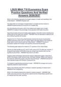 LSUS MHA 710 Economics Exam  Practice Questions And Verified  Answers 2026&sol;2027 