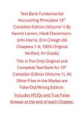 Solutions Manual with Test Bank Fundamental Accounting Principles &lpar;Volume 1&rpar; 18th Canadian Edition By Kermit Larson&comma; Heidi Dieckmann&comma; John Harris&comma; Erin Creagh