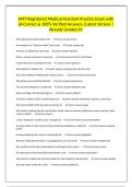 AMT Registered Medical Assistant Practice Exam with all Correct & 100&percnt; Verified Answers &vert;Latest Version &vert;Already Graded A&plus;