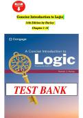 Full Test Bank for A Concise Introduction to Logic &lpar;14th Edition&rpar; by Patrick J&period; Hurley Complete Coverage &lpar;Chapters 1-14&rpar; Verified Question & Answer Sets Informal Fallacies &sol; Categorical Syllogisms &sol; Propositional Logic &sol; Statistical Reasoning Updated 2026