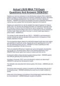 Actual LSUS MHA 710 Exam  Questions And Answers 2026&sol;2027