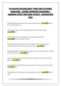 PA WOUND HEALING&comma;KNOT TYING AND SUTURING EXAM 2026  - EXPERT APPROVED QUESTIONS &plus; ANSWERS-LATEST 2025&sol;2026 UPDATE - GUARANTEED PASS