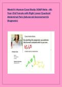 Week 9 i-Human Case Study&colon; SOAP Note &ndash; 48 Year-Old Female with Right Lower Quadrant  Abdominal Pain &lpar;Advanced Assessment &  Diagnosis&rpar;