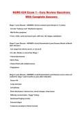 NURS 624 Exam 1 - Cary Review Questions With Complete Answers 