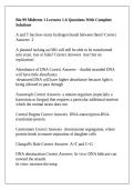 Bio 99 Midterm 1 Lectures 1-6 Questions With Complete Solutions
