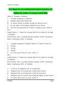 Test Bank&colon; Accounting Information Systems &lpar;1st Edition&rpar; &ndash; Arline A&period; Savage&comma; Danielle L&period; Brannock&comma; & Alicia A&period; Folly